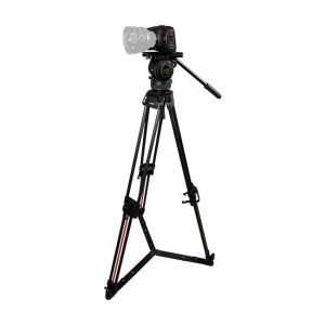 Blackmagic Pocket Cinema Camera 4K + Teris Fluid Head with 100mm Flat Base 2-Stage Carbon Fiber Tripod (26.5lb)