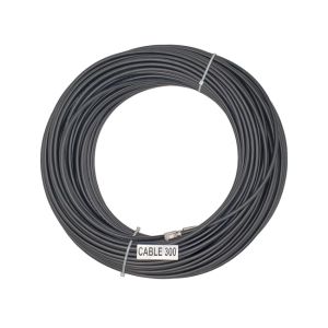 EtherWAN 300Ft Shielded RJ45 Plug to Plug 568B Wired, Solid, Black PVC Jacket, Shielded CAT6 Outdoor Standard Patch Cable