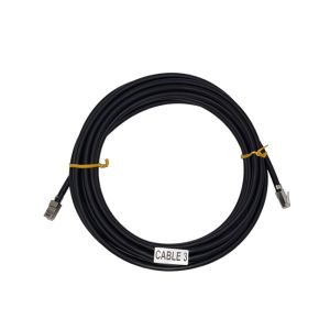 EtherWAN 3Ft Shielded RJ45 Plug to Plug 568B Wired, Solid, Black PVC Jacket, Shielded CAT6 Outdoor Standard Patch Cable