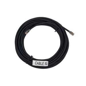 EtherWAN 50Ft Shielded RJ45 Plug to Plug 568B Wired, Solid, Black PVC Jacket, Shielded CAT6 Outdoor Standard Patch Cable