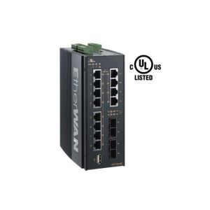 EtherWAN 8-Port 10/100/1000BASE-T + 2 Dual-Rate Gigabit SFP Ports 
