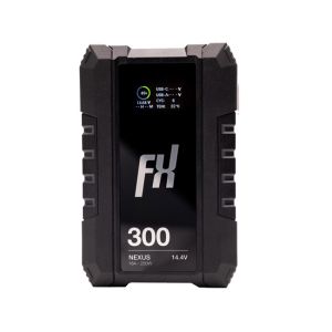 Fxlion Nexus 14.4V/20.4Ah/294Wh Smart V-Mount Battery with LCD & USB-C