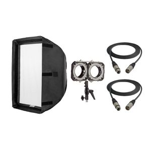 Hive Lighting Double Light Softbox Kit with Double Header Mount for Omni-Color LEDs 