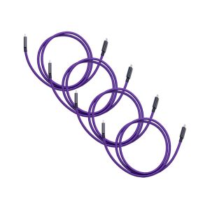 Iodyne 1m Braided USB4/Thunderbolt Cable (40Gb/s, 4 Pack)