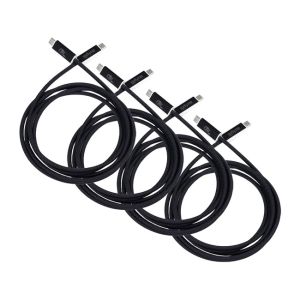 Iodyne 2m Braided USB4/Thunderbolt Cable (40Gb/s, 4 Pack)