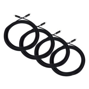 Iodyne 5m Braided USB4/Thunderbolt Cable (40Gb/s, 4 Pack) 