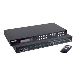 MuxLab HDMI 2.0 4x4 Seamless Matrix with VW & MV