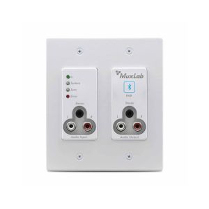 MuxLab Bluetooth and RCA/3.5mm Audio to Dante (White)