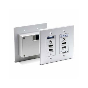 MuxLab KVM over IP PoE WP Workstation TRCV (4K/30, White)