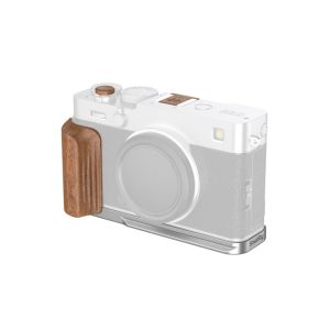SmallRig L-Shaped Mount Plate with Wooden Handle for FUJIFILM X-E5 (Silver) 