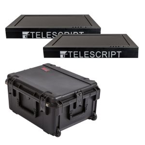 Telescript Two 19" High Bright Monitors with Case