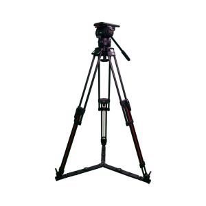 Teris TS-H20CF-Q 100mm Flat Base Fluid Head & 2-Stage Carbon Fiber Tripod System